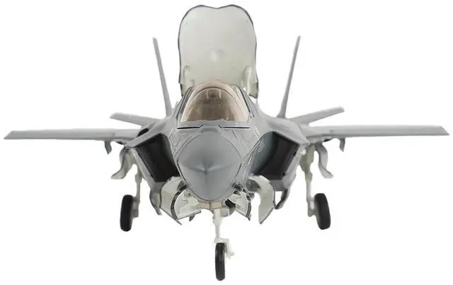 Alt view image 3 of 6 - Lockheed Martin F-35B Lightning II Aircraft "Black Death" (2023) US Marine Corps "Air Power" 1/72 Diecast Model by Hobby Master