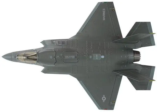 Alt view image 4 of 6 - Lockheed Martin F-35B Lightning II Aircraft "Black Death" (2023) US Marine Corps "Air Power" 1/72 Diecast Model by Hobby Master