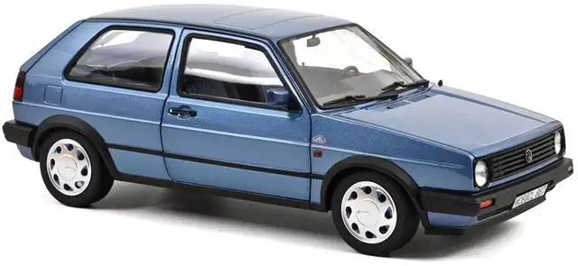 Alt view image 5 of 6 - 1988 Volkswagen Golf "10 Million" Star Blue Metallic 1/18 Diecast Model Car by Norev