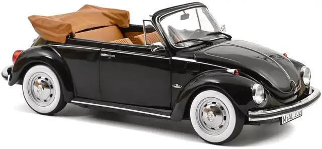 Alt view image 4 of 6 - 1973 Volkswagen 1303 Cabriolet Black 1/18 Diecast Model Car by Norev