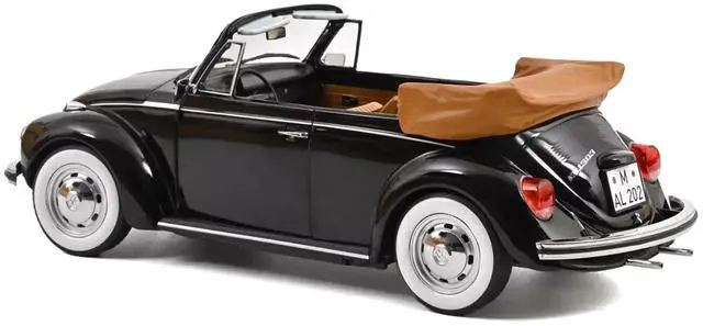 Alt view image 2 of 6 - 1973 Volkswagen 1303 Cabriolet Black 1/18 Diecast Model Car by Norev