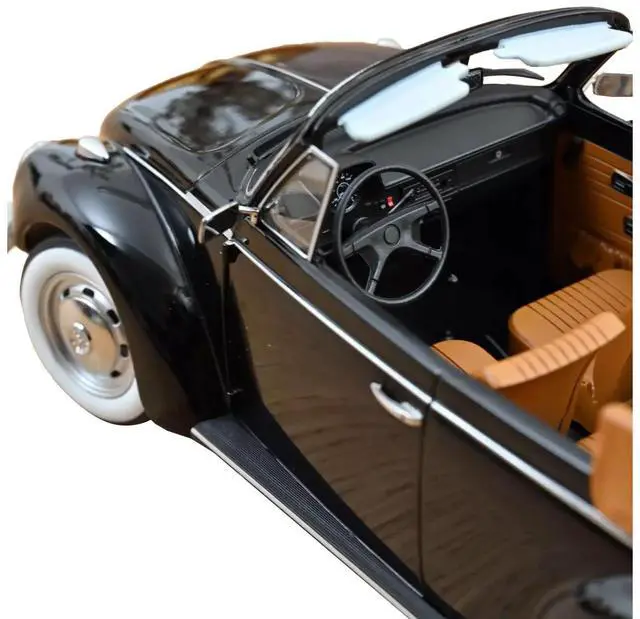 Alt view image 3 of 6 - 1973 Volkswagen 1303 Cabriolet Black 1/18 Diecast Model Car by Norev