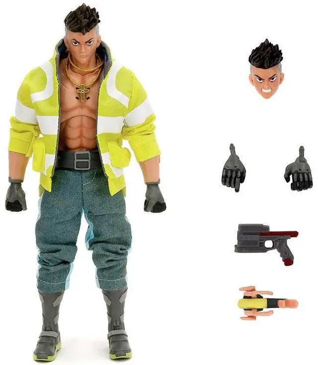Alt view image 3 of 6 - David Martinez 6" Moveable Figure with Accessories and Alternate Head and Hands "Cyberpunk: Edgerunners" (2022) TV Model by Jada