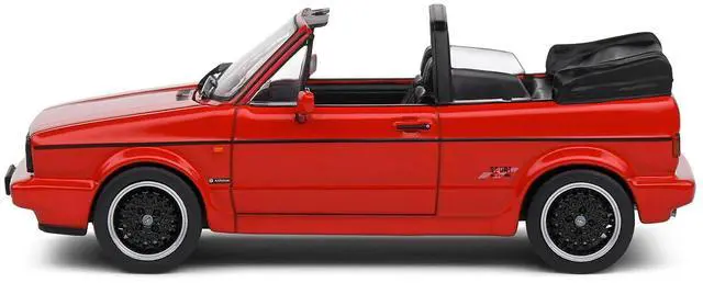 Alt view image 2 of 6 - 1992 Volkswagen Golf 1 Cabriolet Sportline Tornado Red 1/43 Diecast Model Car by Solido
