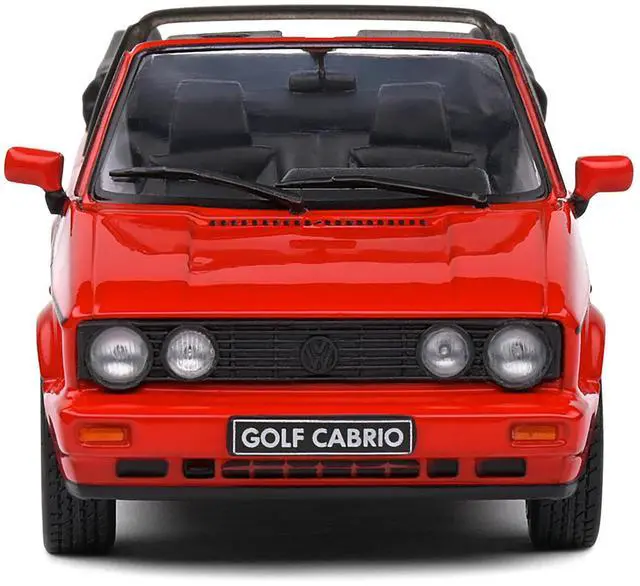 Alt view image 4 of 6 - 1992 Volkswagen Golf 1 Cabriolet Sportline Tornado Red 1/43 Diecast Model Car by Solido