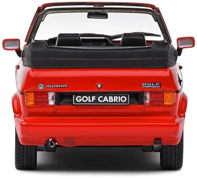 Alt view image 5 of 6 - 1992 Volkswagen Golf 1 Cabriolet Sportline Tornado Red 1/43 Diecast Model Car by Solido
