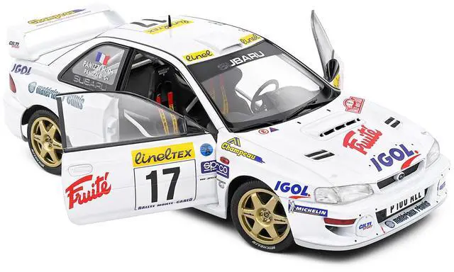Alt view image 2 of 6 - Subaru Impreza S5 WRC99 22B #17 "Monte Carlo Rally" (1999) "Competition" Series 1/18 Diecast Model Car by Solido