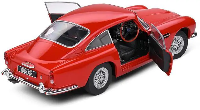 Alt view image 4 of 6 - 1964 Aston Martin DB5 RHD (Right Hand Drive) Red Metallic 1/18 Diecast Model Car by Solido