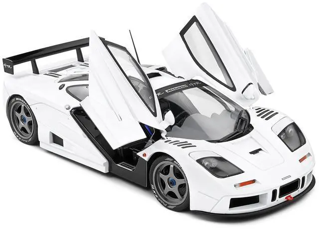 Alt view image 2 of 6 - 1996 McLaren F1 GTR Short Tail White 1/18 Diecast Model Car by Solido