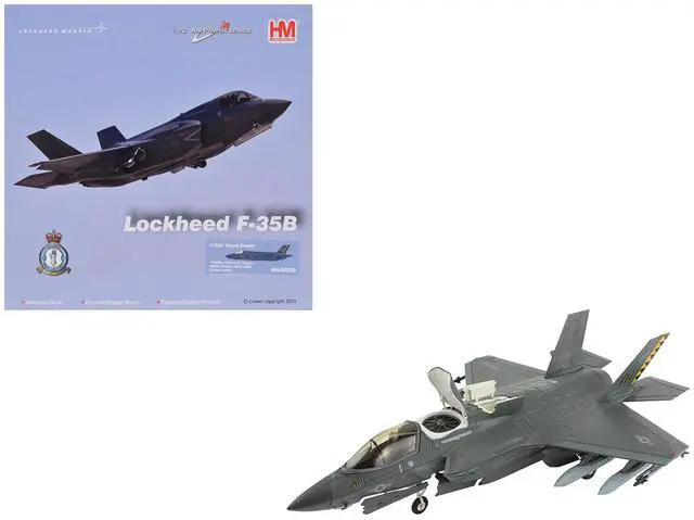 Main image of Lockheed Martin F-35B Lightning II Aircraft "Black Death" (2023) US Marine Corps "Air Power" 1/72 Diecast Model by Hobby Master