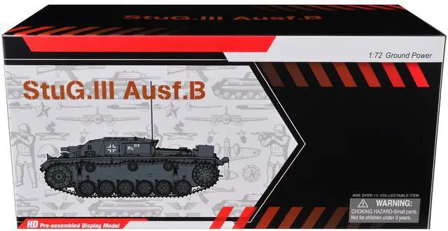 Alt view image 5 of 6 - Germany StuG. III Ausf.B Tank "Eastern Front" (1941) German Army "NEO Dragon Armor" 1/72 Plastic Model by Dragon Models