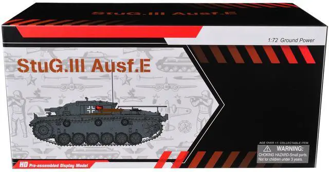 Alt view image 5 of 6 - Germany StuG. III Ausf.E Tank "StuG.Abt. 191, Klin, Russia" (1941) German Army 1/72 Plastic Model by Dragon Models