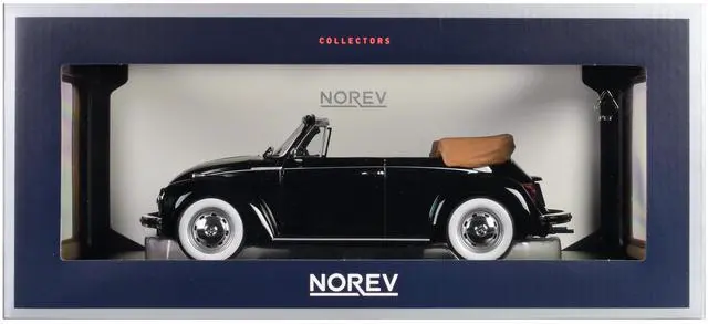 Alt view image 5 of 6 - 1973 Volkswagen 1303 Cabriolet Black 1/18 Diecast Model Car by Norev