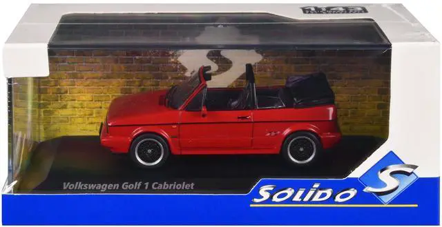 Alt view image 6 of 6 - 1992 Volkswagen Golf 1 Cabriolet Sportline Tornado Red 1/43 Diecast Model Car by Solido