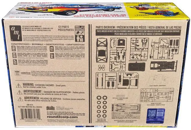 Alt view image 6 of 6 - 1977 Ford Mustang "Hell Drivers" Thrill Show Car (Skill 2) 1/25 Plastic Model Kit by AMT