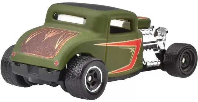 Alt view image 3 of 6 - 1932 Ford Hot Rod Matt Green with Graphics "Boulevard" Series Diecast Model Car by Hot Wheels