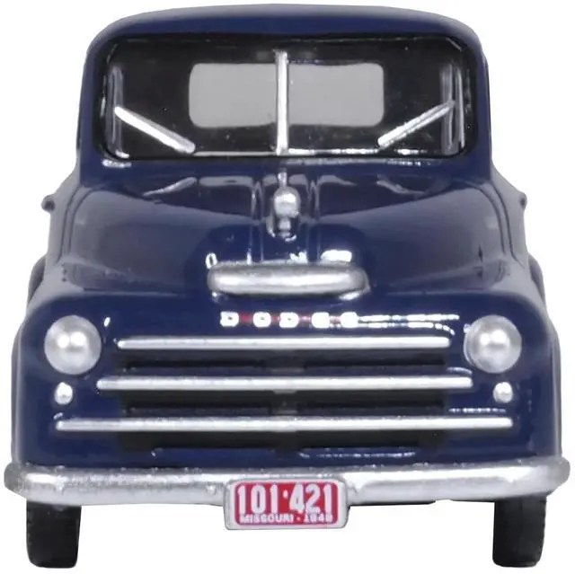 Alt view image 4 of 6 - 1948 Dodge B-1B Pickup Truck Waterway Blue 1/87 (HO) Scale Diecast Model Car by Oxford Diecast