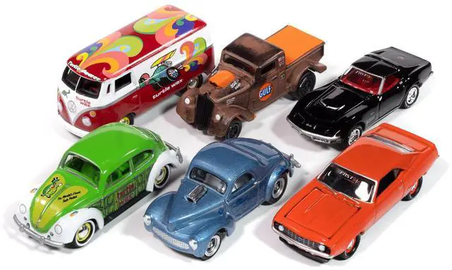 Alt view image 2 of 6 - Johnny Lightning "2-Packs" 2024 Release 1 Set A of 6 pieces 1/64 Diecast Model Car by Auto World