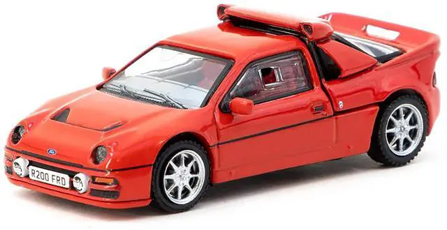 Alt view image 2 of 6 - Ford RS200 Red "Hobby64" Series 1/64 Diecast Model Car by Tarmac Works