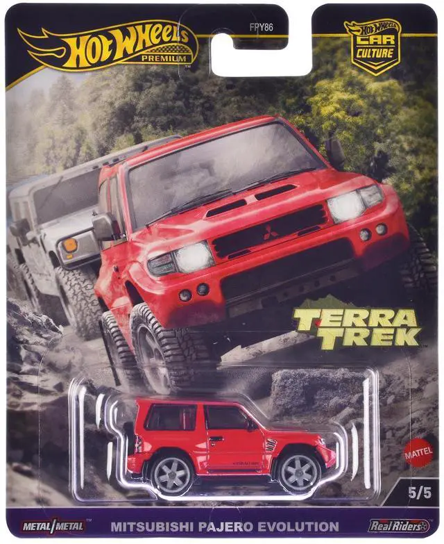 Main image of Mitsubishi Pajero Evolution RHD (Right Hand Drive) Red "Terra Trek" Series Diecast Model Car by Hot Wheels