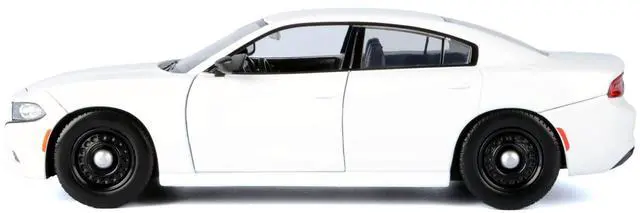 Alt view image 2 of 6 - 2023 Dodge Charger Pursuit Police Car White "Law Enforcement and Public Service" Series 1/24 Die cast Model Car by Motormax