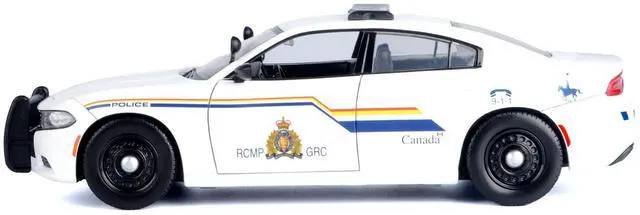 Alt view image 2 of 6 - 2023 Dodge Charger Pursuit Police Car "RCMP" White "Law Enforcement and Public Service" 1/24 Diecast Model Car by Motormax