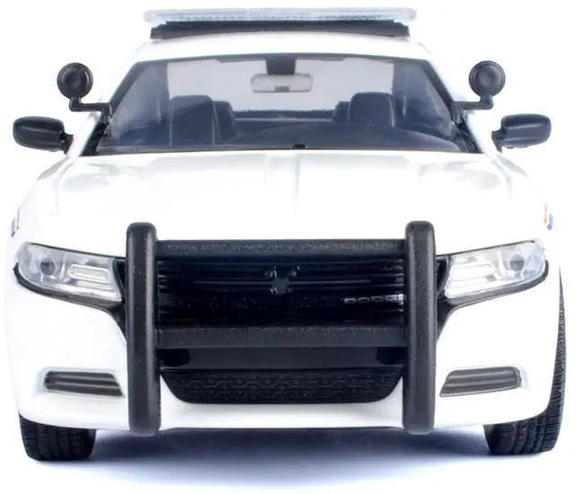 Alt view image 3 of 6 - 2023 Dodge Charger Pursuit Police Car "RCMP" White "Law Enforcement and Public Service" 1/24 Diecast Model Car by Motormax