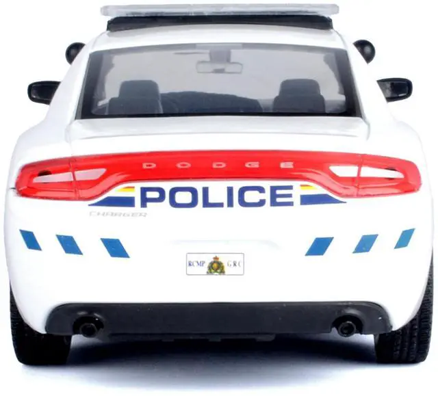 Alt view image 4 of 6 - 2023 Dodge Charger Pursuit Police Car "RCMP" White "Law Enforcement and Public Service" 1/24 Diecast Model Car by Motormax
