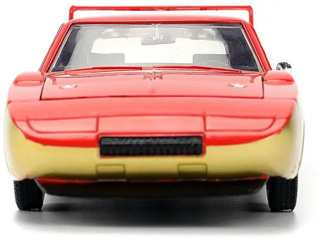 Alt view image 6 of 6 - 1969 Dodge Charger Daytona #33 Red and Gold Metallic with Graphics "Bigtime Muscle" Series 1/24 Diecast Model Car by Jada