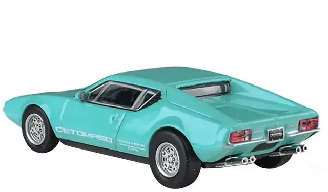 Alt view image 3 of 6 - 1972 De Tomaso Pantera Verde Aqua 1/64 Diecast Model Car by Paragon