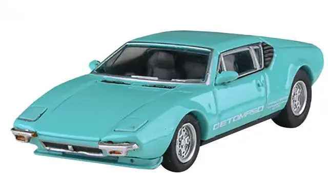 Alt view image 4 of 6 - 1972 De Tomaso Pantera Verde Aqua 1/64 Diecast Model Car by Paragon