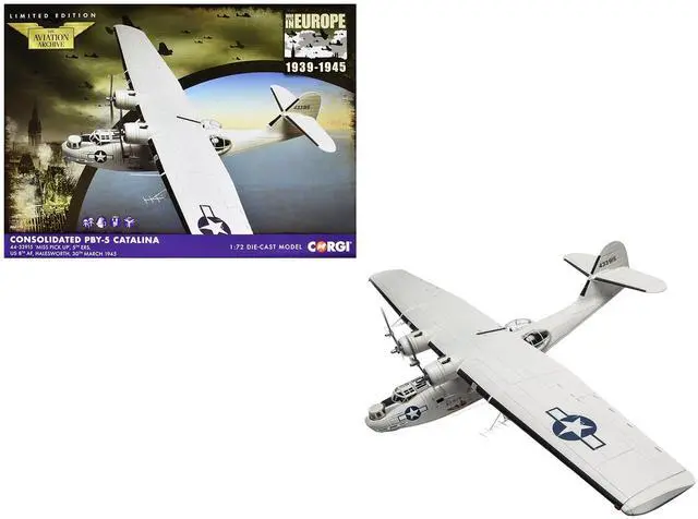 Main image of Consolidated PBY-5 Catalina Patrol Aircraft "Miss Pick Up" (1945) US Army Air Forces 1/72 Diecast Model by Corgi