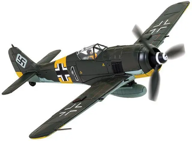 Alt view image 2 of 4 - Focke-Wulf Fw 190A-8 Fighter Aircraft "Black 1" (1945) German Luftwaffe "The Aviation Archive" 1/72 Diecast Model by Corgi