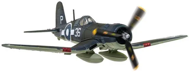 Alt view image 2 of 4 - Vought Corsair Mk. II Fighter Aircraft "Battle of Okinawa" (1945) British Royal Navy Fleet Air Arm 1/72 Diecast Model by Corgi