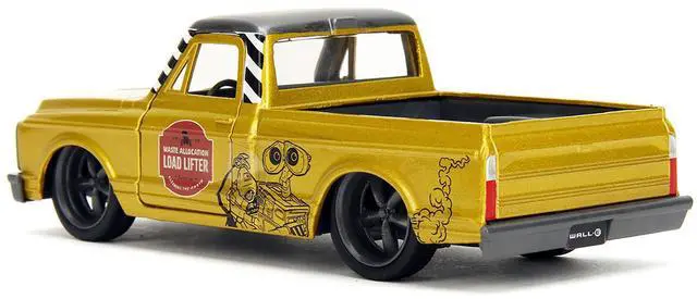 Alt view image 5 of 6 - 1972 Chevrolet Cheyenne Pickup Truck Gold Metallic with Gray Top "Wall-E" (2008) Movie 1/32 Diecast Car Model by Jada