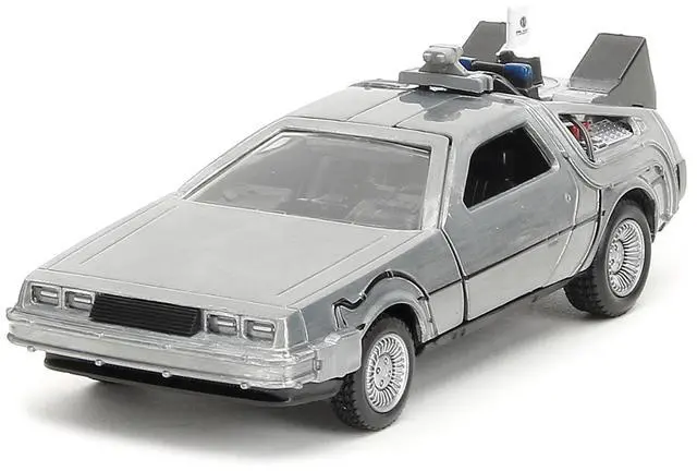 Alt view image 5 of 7 - "Back to the Future" Delorean Set of 3 pieces "Hollywood Rides" Series 1/32 Diecast Model Car by Jada