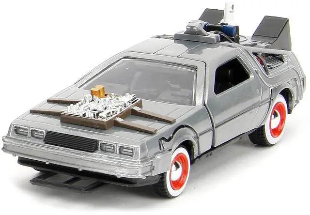 Alt view image 6 of 7 - "Back to the Future" Delorean Set of 3 pieces "Hollywood Rides" Series 1/32 Diecast Model Car by Jada