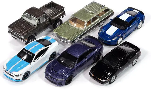 Alt view image 2 of 6 - Auto World Premium 2024 Set B of 6 pieces Release 3 1/64 Die Cast Model Cars by Auto World