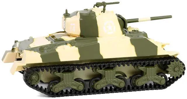 Alt view image 3 of 6 - 1944 M4 Sherman Tank "U.S. Army, 756th Tank Battalion" Camouflage "Battalion 64" Series 5 1/64 Diecast Model Car by Greenlight
