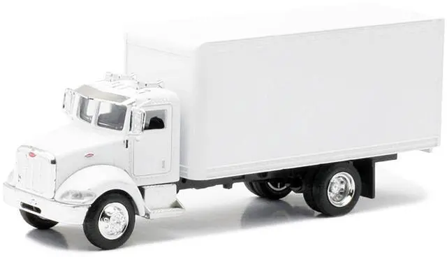 Alt view image 2 of 3 - Peterbilt Utility 335 Box Truck White 1/43 Diecast Model by New Ray
