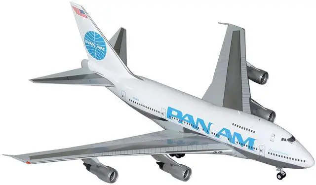 Alt view image 2 of 3 - Boeing 747SP Commercial Aircraft "Pan American Airways" White with Blue Tail 1/200 Diecast Model Airplane by GeminiJets