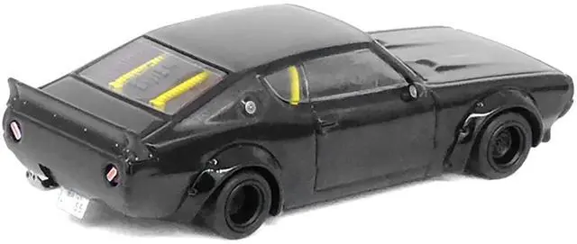 Alt view image 3 of 6 - Nissan Skyline 2000 GT-R (KPGC110) RHD (Right Hand Drive) "LB-Works" Black 1/64 Diecast Model Car by Inno Models