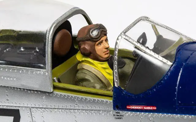 Alt view image 6 of 6 - Level 4 Model Kit North American P-51D Mustang Aircraft with 2 Scheme Options 1/24 Plastic Model Kit by Airfix