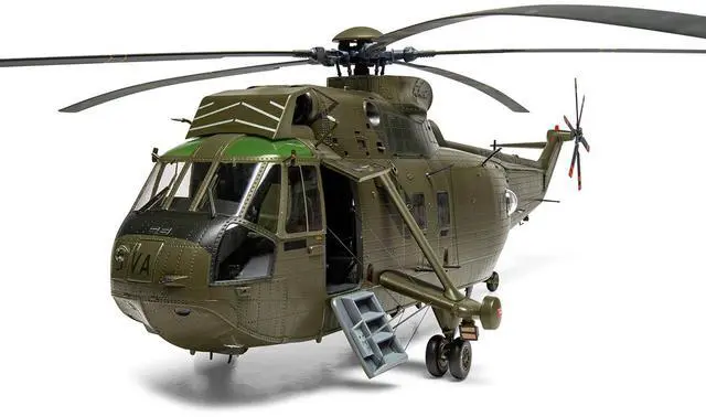 Alt view image 3 of 6 - Level 4 Model Kit Westland Sea King HC.4 Helicopter with 4 Scheme Options 1/48 Plastic Model Kit by Airfix