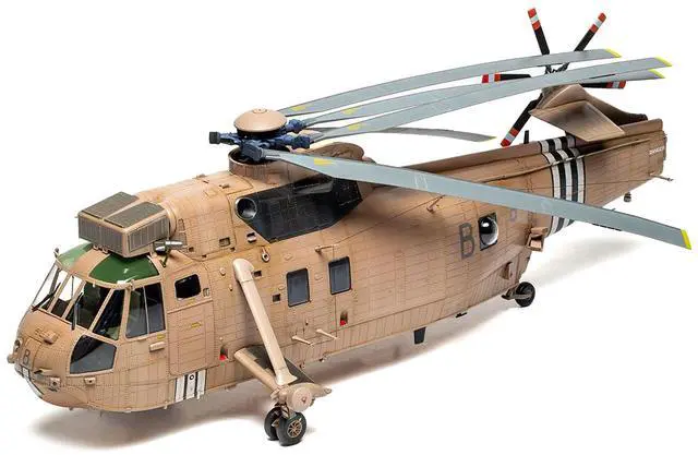 Alt view image 5 of 6 - Level 4 Model Kit Westland Sea King HC.4 Helicopter with 4 Scheme Options 1/48 Plastic Model Kit by Airfix
