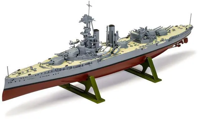 Alt view image 2 of 6 - Level 3 HMS Iron Duke Frigate "Vintage Classics" Series 1/600 Plastic Model Kit by Airfix