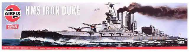 Main image of Level 3 HMS Iron Duke Frigate "Vintage Classics" Series 1/600 Plastic Model Kit by Airfix