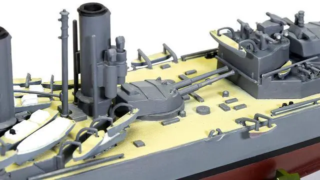 Alt view image 4 of 6 - Level 3 HMS Iron Duke Frigate "Vintage Classics" Series 1/600 Plastic Model Kit by Airfix