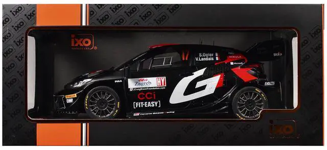 Alt view image 3 of 3 - Toyota GR Yaris Rally1 Hybrid #17 Winner "Rally Croatia" (2024) 1/18 Diecast Model Car by IXO Models
