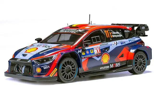 Alt view image 2 of 3 - Hyundai i20 N Rally1 #11 Winner "Central European Rally" (2023) 1/18 Diecast Model Car by IXO Models